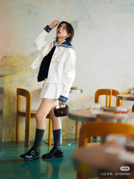 미우미우 업사이클드 데님 자켓&스커트 레플리카 미러급 SA급 S급 고퀄리티 하이엔드 최상급 의류 [여성] 18