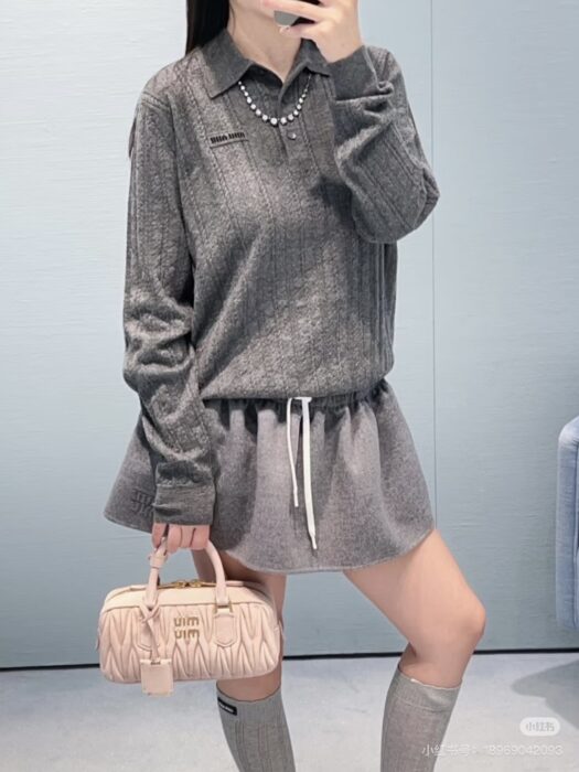 미우미우 더블 캐시미어 블루종 세트 레플리카 미러급 SA급 S급 고퀄리티 하이엔드 최상급 의류 [여성] 18