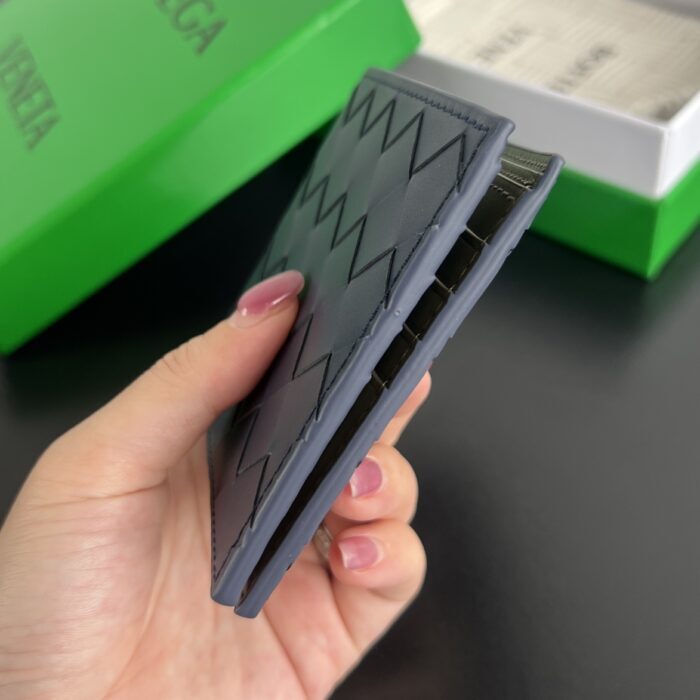 보테가베네타 편직 반지갑 605721 올리브 라이트 네이비 레플리카 미러급 SA급 S급 고퀄리티 최상급 하이엔드 지갑 [남성여성공용] 6