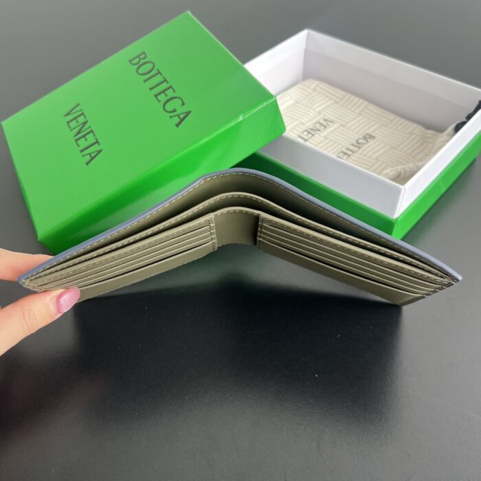 보테가베네타 편직 반지갑 605721 올리브 라이트 네이비 레플리카 미러급 SA급 S급 고퀄리티 최상급 하이엔드 지갑 [남성여성공용] 3