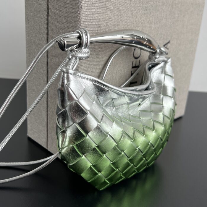 보테가베네타 베이비 사르딘 744267 실버 그린 레플리카 미러급 SA급 S급 고퀄리티 최상급 하이엔드 크로스백 가방 [여성] 4