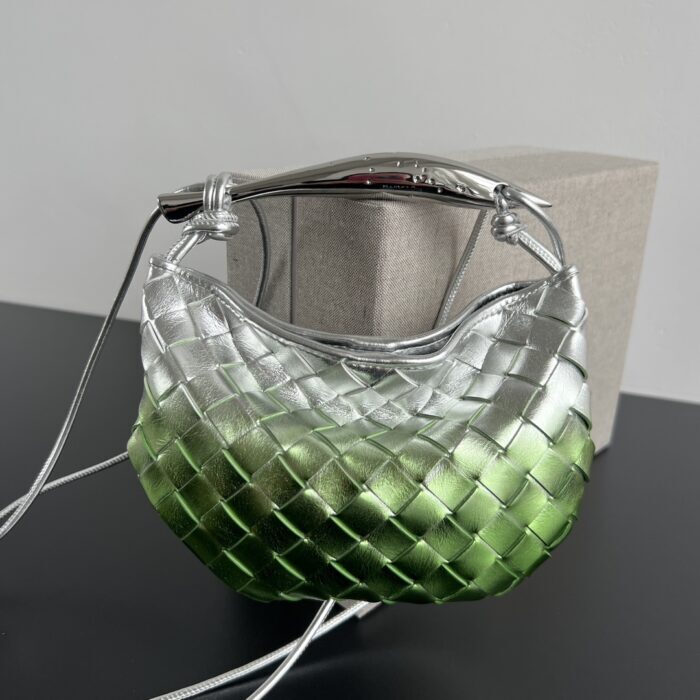 보테가베네타 베이비 사르딘 744267 실버 그린 레플리카 미러급 SA급 S급 고퀄리티 최상급 하이엔드 크로스백 가방 [여성] 2