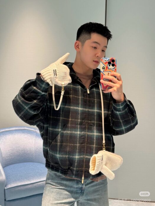 미우미우 코튼 체크 후드 자켓 그린 레플리카 미러급 SA급 S급 고퀄리티 하이엔드 최상급 의류 [남성여성공용]