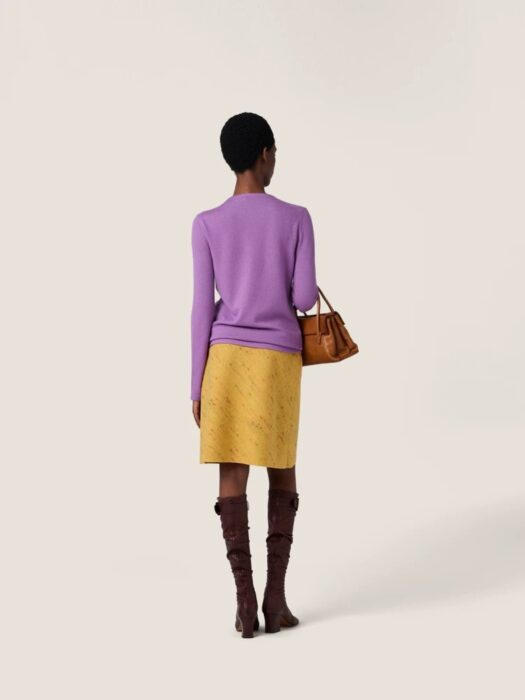 미우미우 캐시미어 실크 크루넥 스웨터 레플리카 미러급 SA급 S급 고퀄리티 하이엔드 최상급 의류 [여성] 11