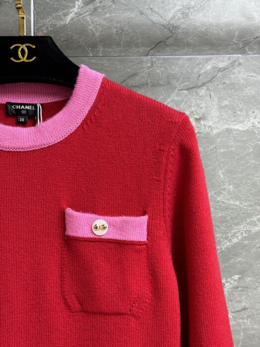 샤넬 콘트라스트 니트 드레스 레플리카 미러급 SA급 S급 고퀄리티 하이엔드 최상급 의류 [여성] 13