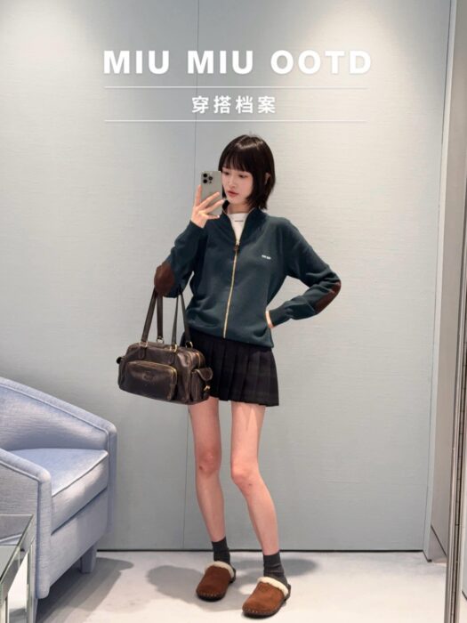 미우미우 그린 가디건 레플리카 미러급 SA급 S급 고퀄리티 하이엔드 최상급 의류 [여성] 5