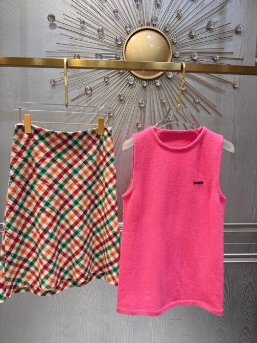 미우미우 캐시미어와 실크 크루넥 니트 탑(2color) 레플리카 미러급 SA급 S급 고퀄리티 하이엔드 최상급 의류 [여성] 11