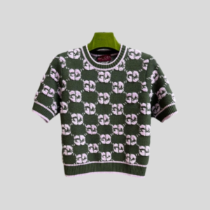 구찌 벨뱃 자카드 반팔 니트 레플리카 미러급 SA급 S급 고퀄리티 하이엔드 최상급 의류 [여성]