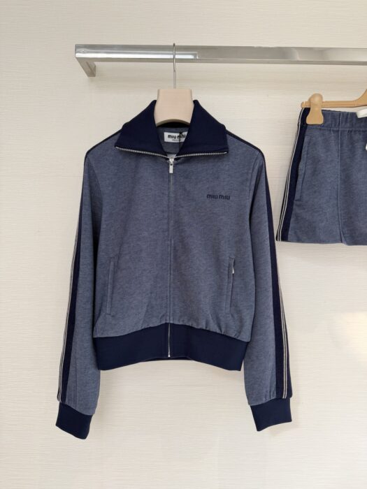 미우미우 저지 지퍼 스웨트셔츠 레플리카 미러급 SA급 S급 고퀄리티 하이엔드 최상급 의류 [여성] 5