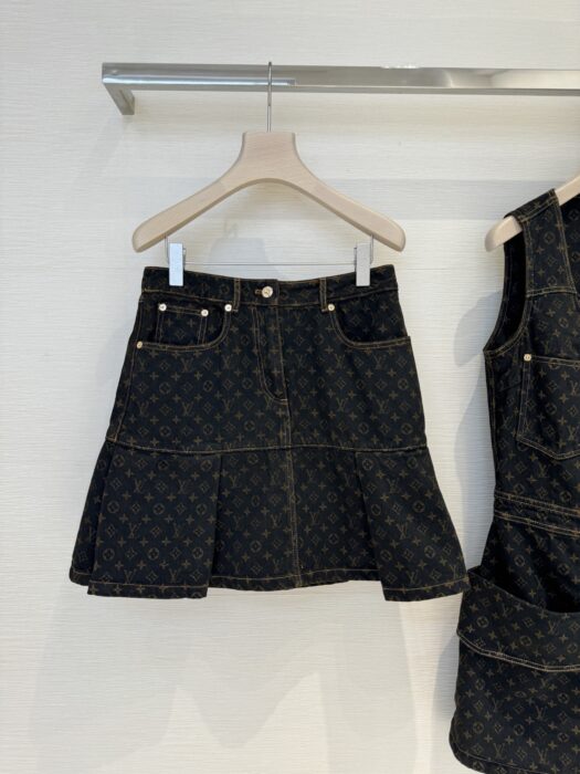 루이비통 모노그램 데님 플리츠 스커트 레플리카 미러급 SA급 S급 고퀄리티 하이엔드 최상급 의류 [여성] 9