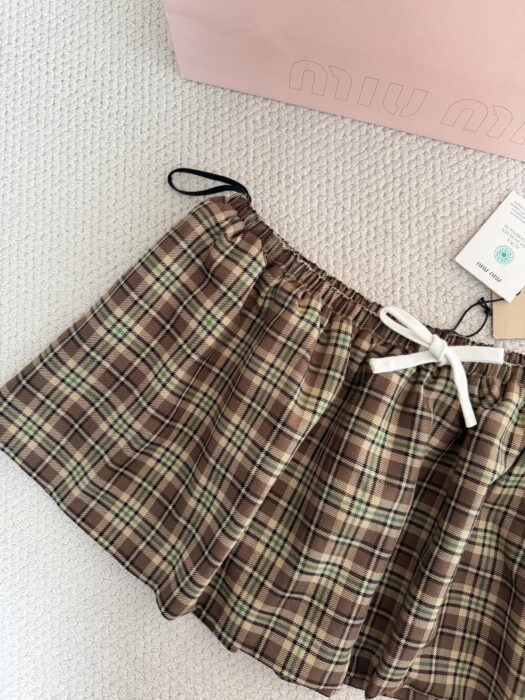 미우미우 체크 미니 스커트 레플리카 미러급 SA급 S급 고퀄리티 하이엔드 최상급 의류 [여성] 10