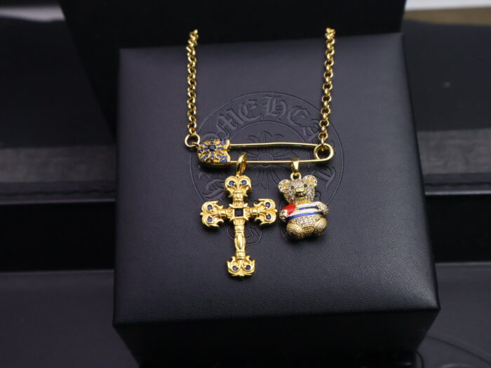 크롬하츠 십자가 테디베어 펜던트 목걸이 골드 레플리카 미러급 SA급 S급 고퀄리티 최상급 하이엔드 [남성여성공용] 3