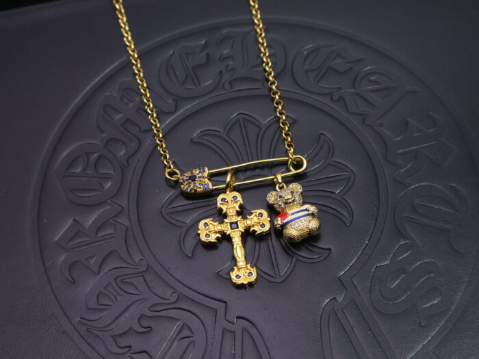 크롬하츠 십자가 테디베어 펜던트 목걸이 골드 레플리카 미러급 SA급 S급 고퀄리티 최상급 하이엔드 [남성여성공용] 5