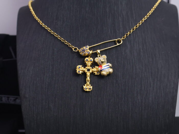 크롬하츠 십자가 테디베어 펜던트 목걸이 골드 레플리카 미러급 SA급 S급 고퀄리티 최상급 하이엔드 [남성여성공용] 6