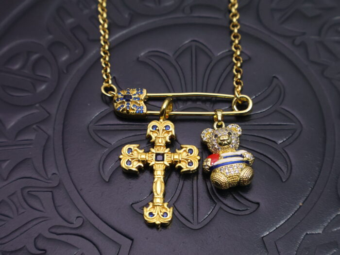 크롬하츠 십자가 테디베어 펜던트 목걸이 골드 레플리카 미러급 SA급 S급 고퀄리티 최상급 하이엔드 [남성여성공용] 9
