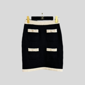 샤넬 콘트라스트 니트 스커트 레플리카 미러급 SA급 S급 고퀄리티 하이엔드 최상급 의류 [여성]