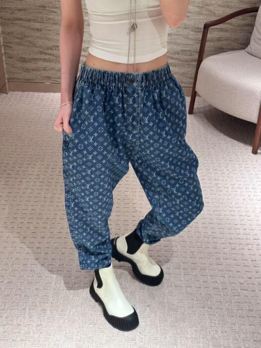 루이비통 모노그램 데님 팬츠 레플리카 미러급 SA급 S급 고퀄리티 하이엔드 최상급 의류 [여성] 3
