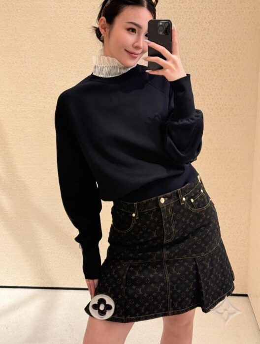 루이비통 모노그램 데님 플리츠 스커트 레플리카 미러급 SA급 S급 고퀄리티 하이엔드 최상급 의류 [여성] 7