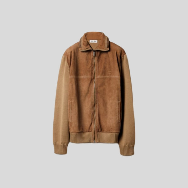 미우미우 스웨이드 니트 컷 자켓 레플리카 미러급 SA급 S급 고퀄리티 하이엔드 최상급 의류 [여성]