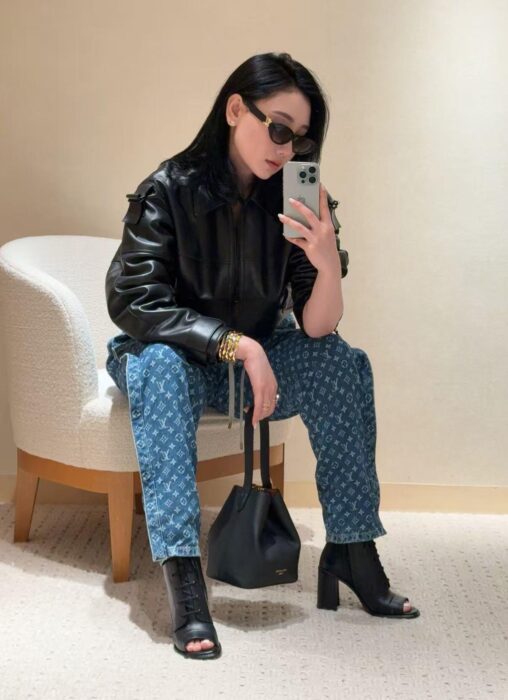 루이비통 모노그램 데님 팬츠 레플리카 미러급 SA급 S급 고퀄리티 하이엔드 최상급 의류 [여성] 5