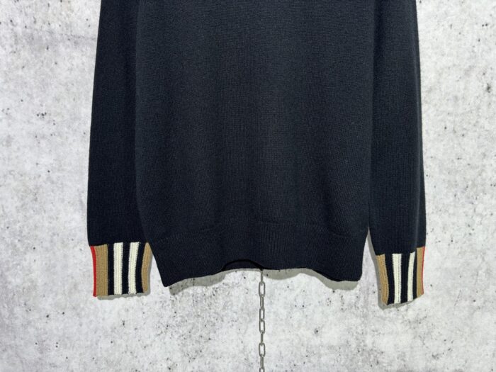 버버리 체크 이음 단색 니트 블랙 레플리카 미러급 SA급 S급 고퀄리티 하이엔드 최상급 의류 [남성여성공용] 7