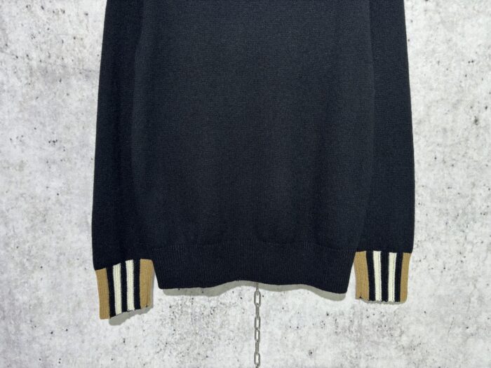 버버리 체크 이음 단색 니트 블랙 레플리카 미러급 SA급 S급 고퀄리티 하이엔드 최상급 의류 [남성여성공용] 8