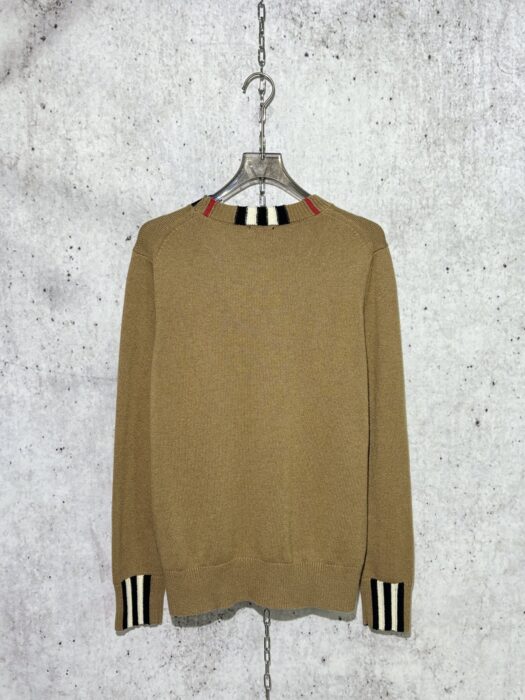 버버리 체크 이음 단색 니트 카키 레플리카 미러급 SA급 S급 고퀄리티 하이엔드 최상급 의류 [남성여성공용] 4