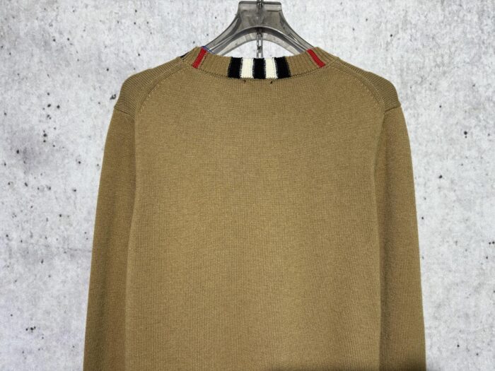 버버리 체크 이음 단색 니트 카키 레플리카 미러급 SA급 S급 고퀄리티 하이엔드 최상급 의류 [남성여성공용] 6