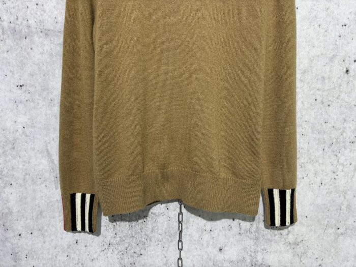 버버리 체크 이음 단색 니트 카키 레플리카 미러급 SA급 S급 고퀄리티 하이엔드 최상급 의류 [남성여성공용] 8