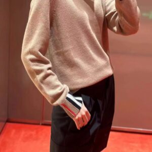 버버리 체크 이음 단색 니트 카키 레플리카 미러급 SA급 S급 고퀄리티 하이엔드 최상급 의류 [남성여성공용]