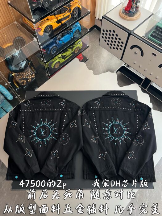 루이비통 리벳 모노그램 데님 자켓 블랙 레플리카 미러급 SA급 S급 고퀄리티 하이엔드 최상급 의류 [남성] 4