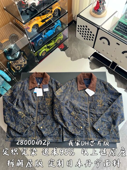 루이비통 팀버랜드 프라워 무늬 자수 데님 자켓 레플리카 미러급 SA급 S급 고퀄리티 하이엔드 최상급 의류 [남성여성공용] 3