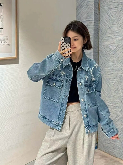 루이비통 모노그램 대미지 데님 자켓 레플리카 미러급 SA급 S급 고퀄리티 하이엔드 최상급 의류 [남성여성공용] 2