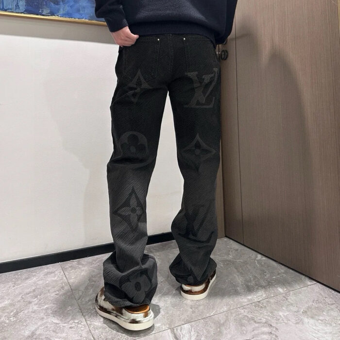 루이비통 모노그램 데님 팬츠 청바지 블랙 1AFY50 레플리카 미러급 SA급 S급 고퀄리티 하이엔드 최상급 의류 [남성여성공용] 2