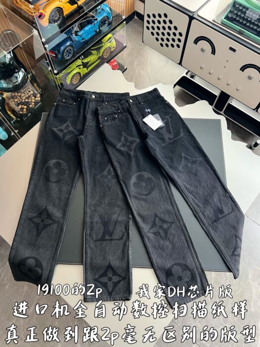 루이비통 모노그램 데님 팬츠 청바지 블랙 1AFY50 레플리카 미러급 SA급 S급 고퀄리티 하이엔드 최상급 의류 [남성여성공용] 5