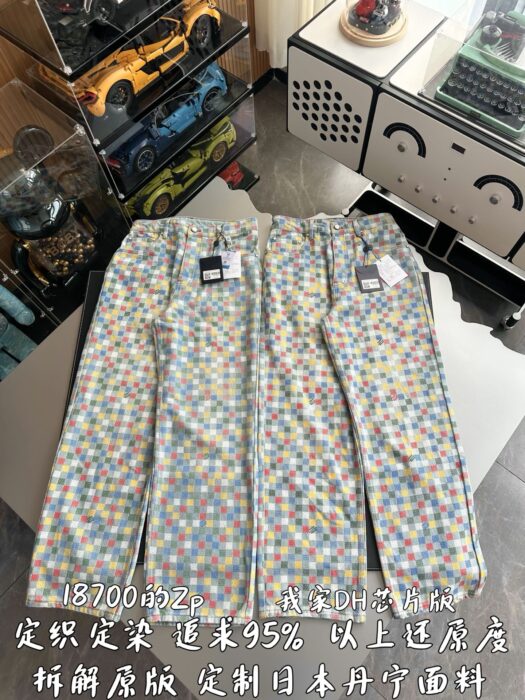 루이비통 다미에 데님 와이드 레그 팬츠 레플리카 미러급 SA급 S급 고퀄리티 하이엔드 최상급 의류 [남성여성공용] 3