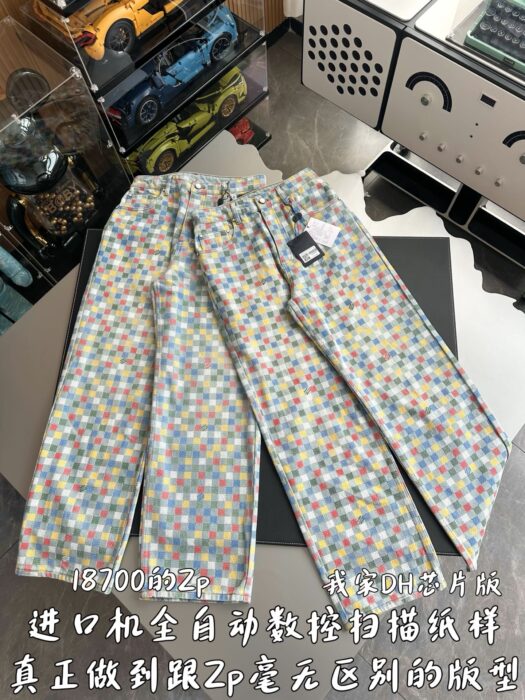 루이비통 다미에 데님 와이드 레그 팬츠 레플리카 미러급 SA급 S급 고퀄리티 하이엔드 최상급 의류 [남성여성공용] 5