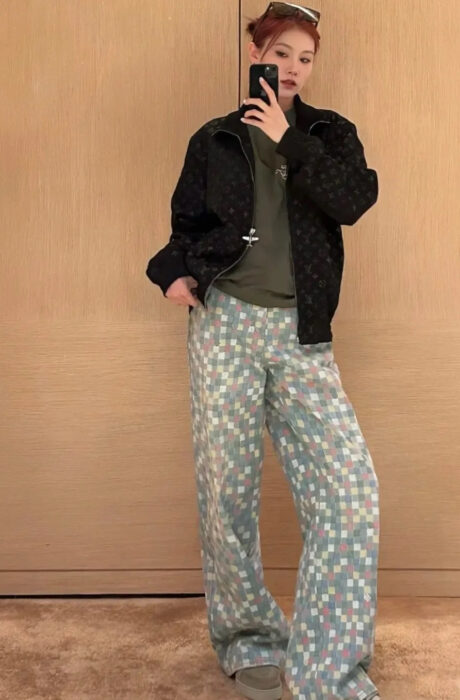 루이비통 다미에 데님 와이드 레그 팬츠 레플리카 미러급 SA급 S급 고퀄리티 하이엔드 최상급 의류 [남성여성공용] 2