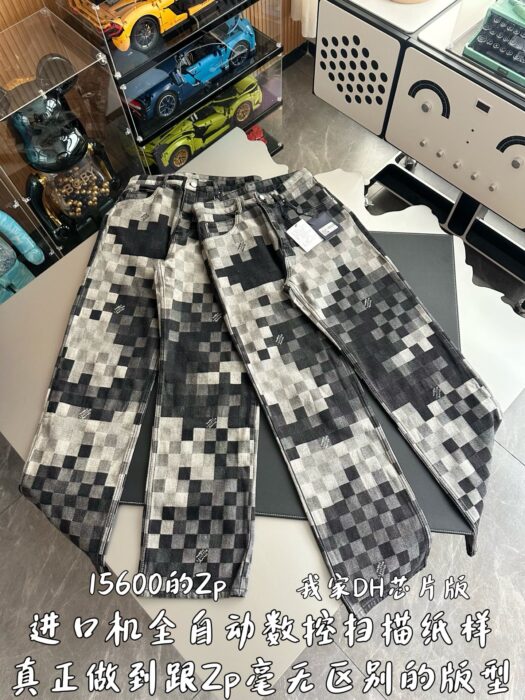 루이비통 다모플라주 스케이트 데님 팬츠 청바지 블랙 레플리카 미러급 SA급 S급 고퀄리티 하이엔드 최상급 의류 [남성여성공용] 5