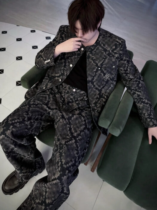 루이비통 그래픽 칼라리스 데님 재킷 뱀무늬 자켓 1AHBDC 레플리카 미러급 SA급 S급 고퀄리티 하이엔드 최상급 의류 [남성여성공용]