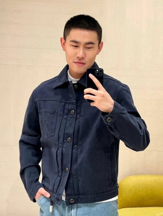 루이비통 가먼트 다이드 데님 타입 트러커 재킷 자켓 다크 네이비 1AHUY6 레플리카 미러급 SA급 S급 고퀄리티 하이엔드 최상급 의류 [남성여성공용]