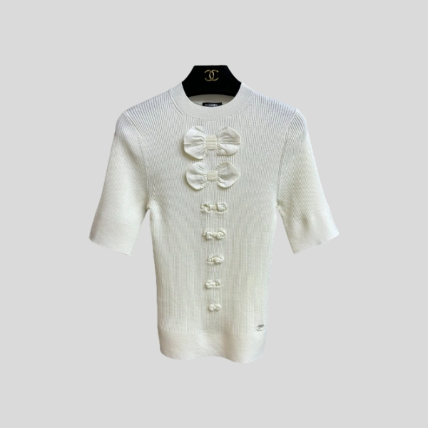 샤넬 보우 니트 반팔 레플리카 미러급 SA급 S급 고퀄리티 하이엔드 최상급 의류 [여성]