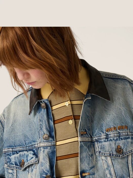 미우미우 데님 블루종 자켓, 팬츠 레플리카 미러급 SA급 S급 고퀄리티 하이엔드 최상급 의류 [여성] 26