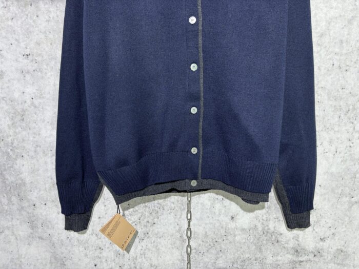 미우미우 모노그램 페이크 레이어링 가디건 네이비 레플리카 미러급 SA급 S급 고퀄리티 하이엔드 최상급 의류 [남성여성공용] 7