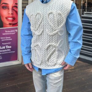 로에베 점보 로고 양털 민소매 화이트 레플리카 미러급 SA급 S급 고퀄리티 하이엔드 최상급 의류 [남성여성공용]