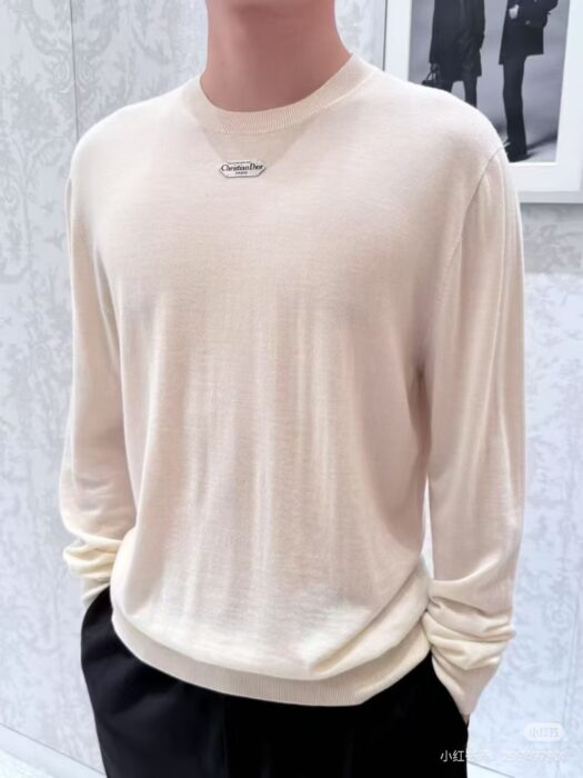 디올 앞 패치 모노그램 순색 니트 베이지 레플리카 미러급 SA급 S급 고퀄리티 하이엔드 최상급 의류 [남성] 2