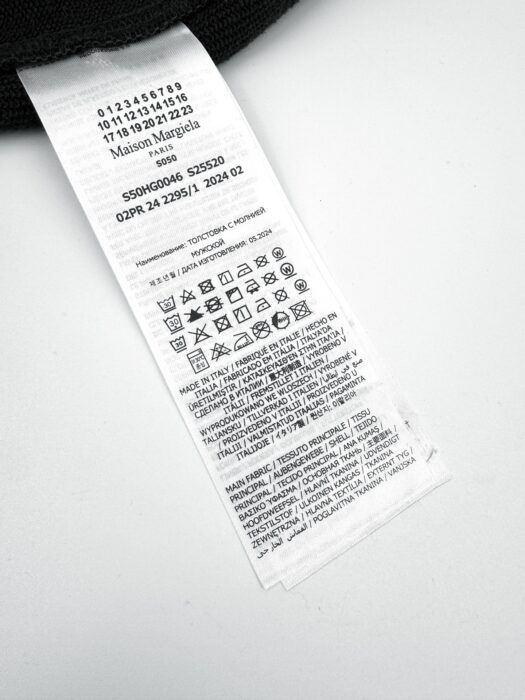 메종마르지엘라 뒷면 자수 후드집업 블랙 레플리카 미러급 SA급 S급 고퀄리티 하이엔드 최상급 의류 [남성여성공용] 11