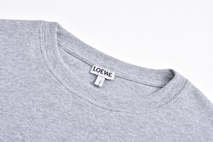 로에베 로고 자수 긴팔티 그레이 레플리카 미러급 SA급 S급 고퀄리티 하이엔드 최상급 의류 [남성여성공용] 5