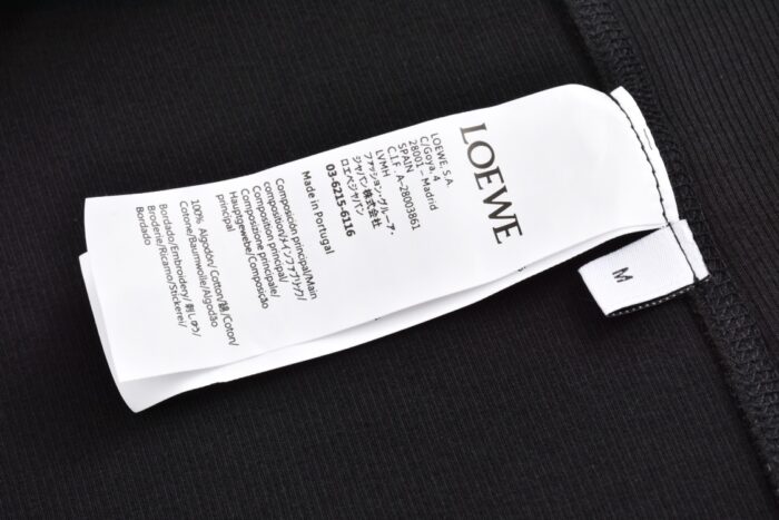 로에베 로고 자수 긴팔티 블랙 레플리카 미러급 SA급 S급 고퀄리티 하이엔드 최상급 의류 [남성여성공용] 11