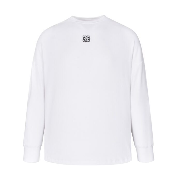 로에베 로고 자수 긴팔티 화이트 레플리카 미러급 SA급 S급 고퀄리티 하이엔드 최상급 의류 [남성여성공용] 3